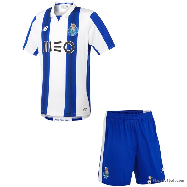 Camiseta FC Oporto Replica Primera Ropa Niños 2016/17 Azul Blanco